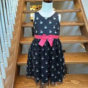 H&M girls swan party dress